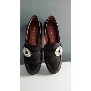Gianni Bini Embellished Loafers Dressy Rhinestone Slip On Shoes